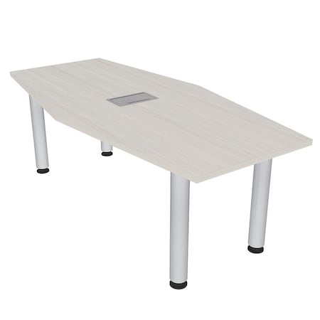 Skutchi Designs 33.5 in W, 69.5 in L, 29 in H, Engineered Wood Top, Ivory H-HEXIR-3470PT-26-EL